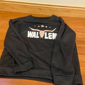 Morgan Wallen black crew neck sweatshirt